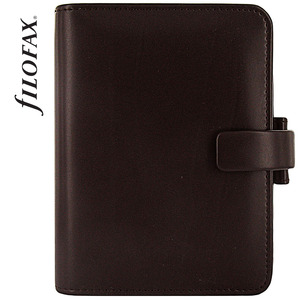 Filofax Metropol Pocket barna selymes bőrhatású borító, 118x145mm, 6gy