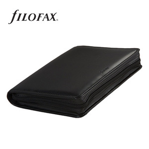 Filofax Metropol Zip Personal, zippzáras, 138x187 mm, fekete