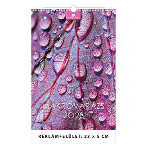 Falinaptár Makrovarázs B4, álló, 23x33 cm, spirálos, 14 lap, képes