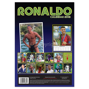 Falinaptár 29,7x42cm, spirálos Cristiano Ronaldo, álló, 14 lapos
