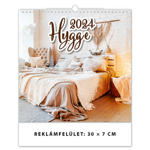 Falinaptár DAYLINER Hygge, 30x30 cm, spirálozott, 14 lap, álló