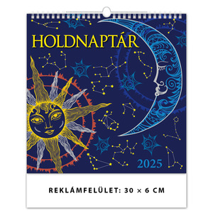 Falinaptár HOLDNAPTÁR, 30x30 cm, spirálozott, 14 lap, álló