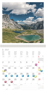 Falinaptár 30x30/30x60cm, álló Travelling LP, spirálozos, 14 lap, képes