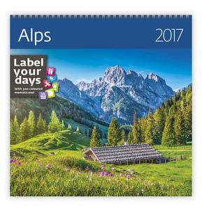 Falinaptár 30x30/30x60cm, álló Travelling LP, spirálozos, 14 lap, képes