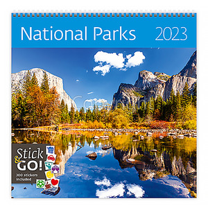 Falinaptár National Parks LP álló, 30x30/30x60 cm, spirálos, 14 lap