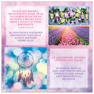 Falinaptár Motivációs naptár, 30x30/30x60 cm, spirálos, 14 lap, képes