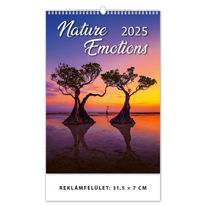 Falinaptár NATURE EMOTIONS, álló, 315x450 mm, spirálos, 14 lap,