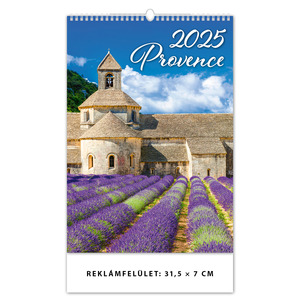 Falinaptár PROVENCE, álló, 315x450 mm, spirálos, 14 lap, képes