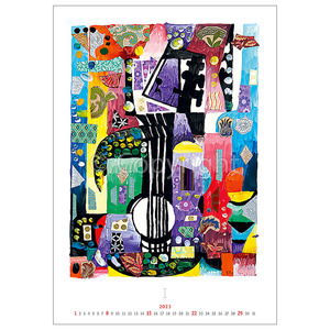 Falinaptár Music Experience, 340x485 mm, spirálos, 14 lap, képes