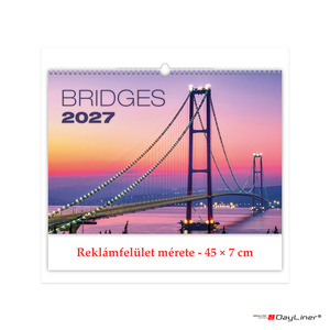 Falinapt&aacute;r 450x315mm, DAYLINER Bridges 2027.