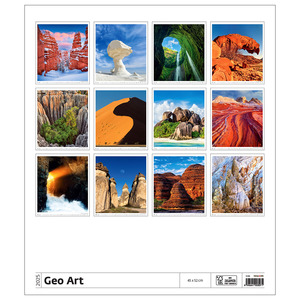 Falinaptár GEO ART, 450x520 mm, spirálos, 14 lap, képes