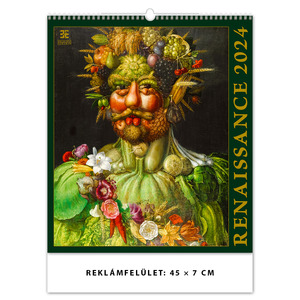 Falinaptár RENAISSANCE, 450x520 mm, spirálos, 14 lap, képes
