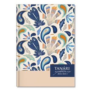 Tanári zsebnaptár A5, GRS, 2024-2025, papírborító, Peacock