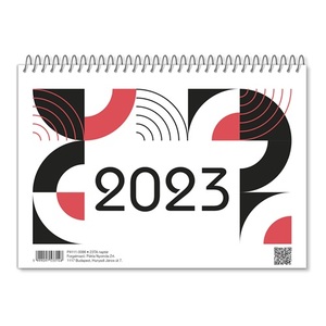 Asztali naptár 23TA, 2023. év! álló, heti, hátlap nélkül, 54 lap, fehér