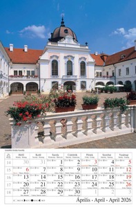 Falinaptár, Országjáró 2026, álló, 21x32 cm, spirálos