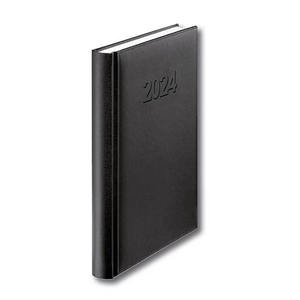 Agenda A5, napi, HERLITZ, párnázott műbőr, fekete