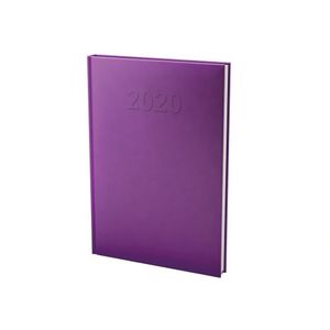 Agenda A5, napi, HERLITZ, párnázott műbőr, sötétlila