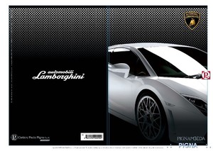 Agenda 130x180mm, 16 hónapos, PIGNA Lamborgini, évhez nem kötött !!!