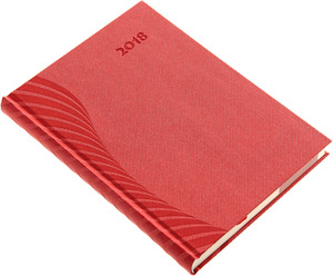 Agenda A5, napi, REALSYSTEM Amigo, keménytáblás borító, piros