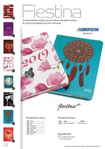 Zsebnaptár B6, álló REALSYSTEM Fiestina, heti, 3D-lakkos, TULIPÁN