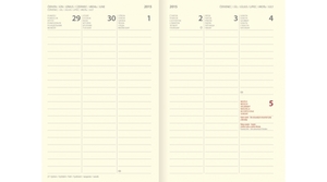 Agenda mágneses London REALSYSTEM 5412-GK 105x158 mm sárga