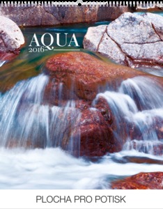 Falinaptár Aqua 30x34cm REALSYSTEM 6087-AQ képes, ikerspirálos