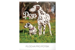 Falinaptár Dogs 30x34cm REALSYSTEM 6087-DO képes, ikerspirálos