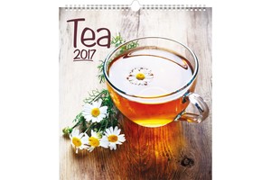 Falinaptár Tea 30x34cm REALSYSTEM 6087-TE képes, 14 lapos