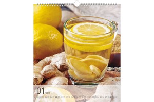 Falinaptár Tea 30x34cm REALSYSTEM 6087-TE képes, 14 lapos