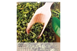 Falinaptár Tea 30x34cm REALSYSTEM 6087-TE képes, 14 lapos