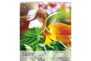 Falinaptár Tea 30x34cm REALSYSTEM 6087-TE képes, 14 lapos