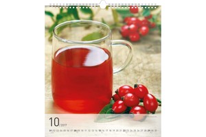 Falinaptár Tea 30x34cm REALSYSTEM 6087-TE képes, 14 lapos
