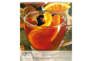 Falinaptár Tea 30x34cm REALSYSTEM 6087-TE képes, 14 lapos