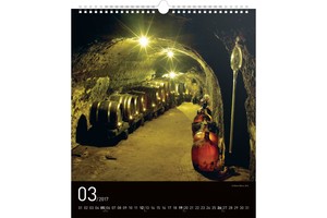 Falinaptár Wine 30x34cm REALSYSTEM 6087-WI képes, 14 lapos