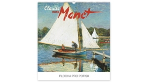 Falinaptár Claude Monet REALSYSTEM 6095-CM 48x46 cm, 14 lap
