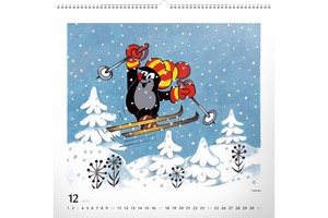 Falinaptár The Little Mole REALSYSTEM 6095-LM 48x46cm Kisvakond