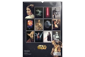Falinaptár Star Wars Posters REALSYSTEM 6095-SW 48x46cm, 14 lapos