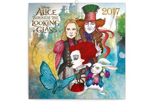 Falinaptár Alice through the looking glass  W. Disney 30x30cm tűzött