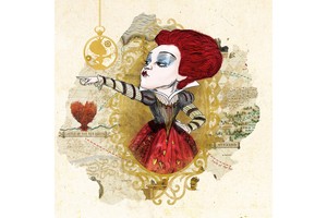 Falinaptár Alice through the looking glass  W. Disney 30x30cm tűzött