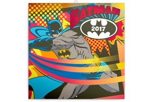 Falinaptár Batman 30x30cm REALSYSTEM 6096 tűzött, 7 lap, 16 hónap