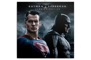 Falinaptár Batman v Superman 30x30cm, REALSYSTEM 6096 tűzött, 7 lap
