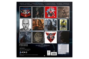 Falinaptár Batman v Superman 30x30cm, REALSYSTEM 6096 tűzött, 7 lap
