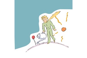 Falinaptár Le Petit Prince 30x30cm REALSYSTEM 6096 tűzött, 7 lap