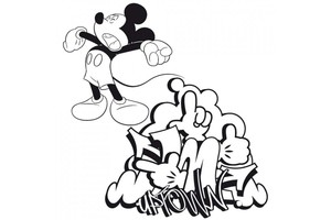 Falinaptár Mickey Mouse évhez nem kötött 30x30cm REALSYSTEM 6096-MM