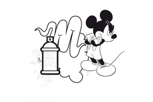 Falinaptár Mickey Mouse évhez nem kötött 30x30cm REALSYSTEM 6096-MM