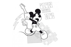 Falinaptár Mickey Mouse évhez nem kötött 30x30cm REALSYSTEM 6096-MM