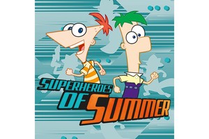 Falinaptár Phineas and Ferb  W. Disney, 30x30cm, tűzött, 7 lap, 16 hó