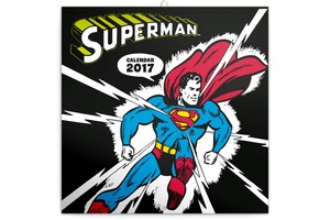 Falinapt&aacute;r Superman 30x30cm REALSYSTEM 6096 tűz&ouml;tt, 7 lap, 16 lap