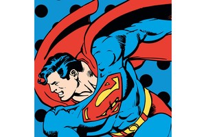 Falinapt&aacute;r Superman 30x30cm REALSYSTEM 6096 tűz&ouml;tt, 7 lap, 16 lap