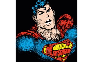 Falinapt&aacute;r Superman 30x30cm REALSYSTEM 6096 tűz&ouml;tt, 7 lap, 16 lap